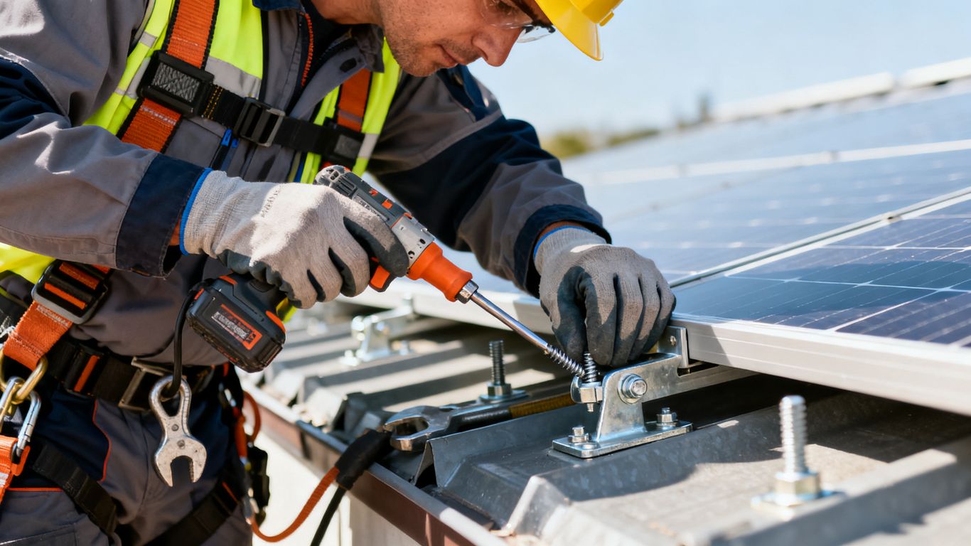 Installation professionnelle de panneaux solaires