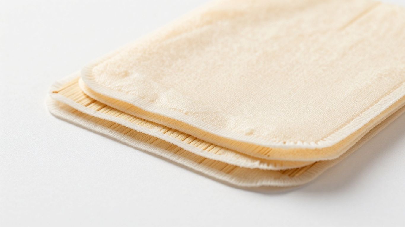 Soft reusable cosmetic pads stacked neatly.