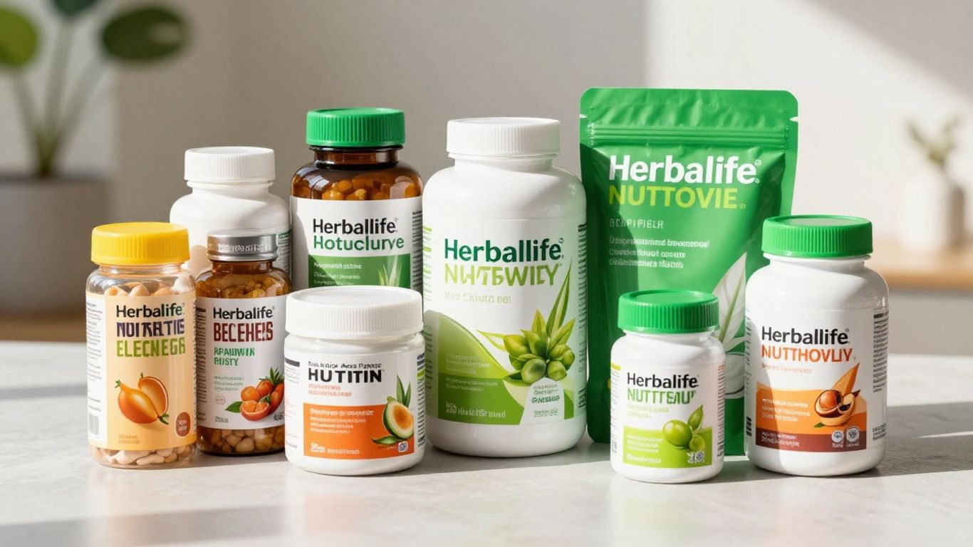 Herbalife products displayed in Australia