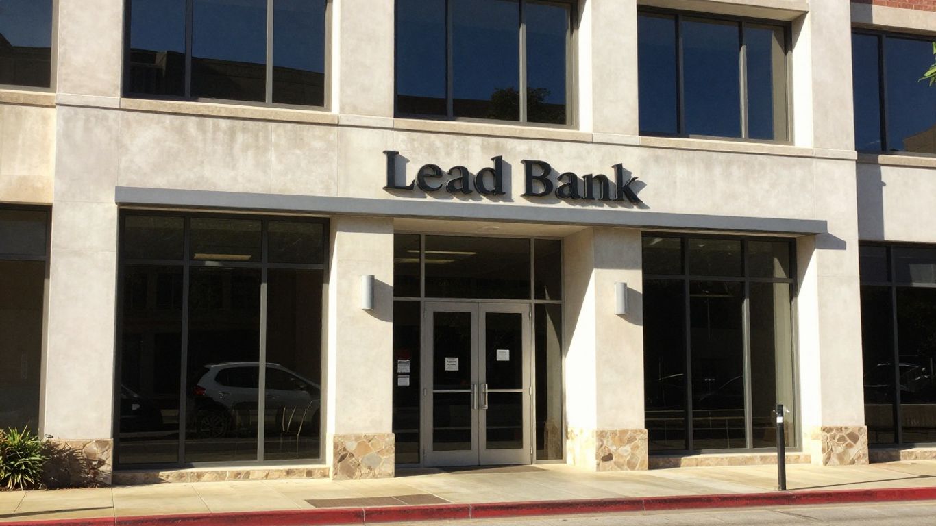Lead Bank building exterior in San Antonio, Texas.