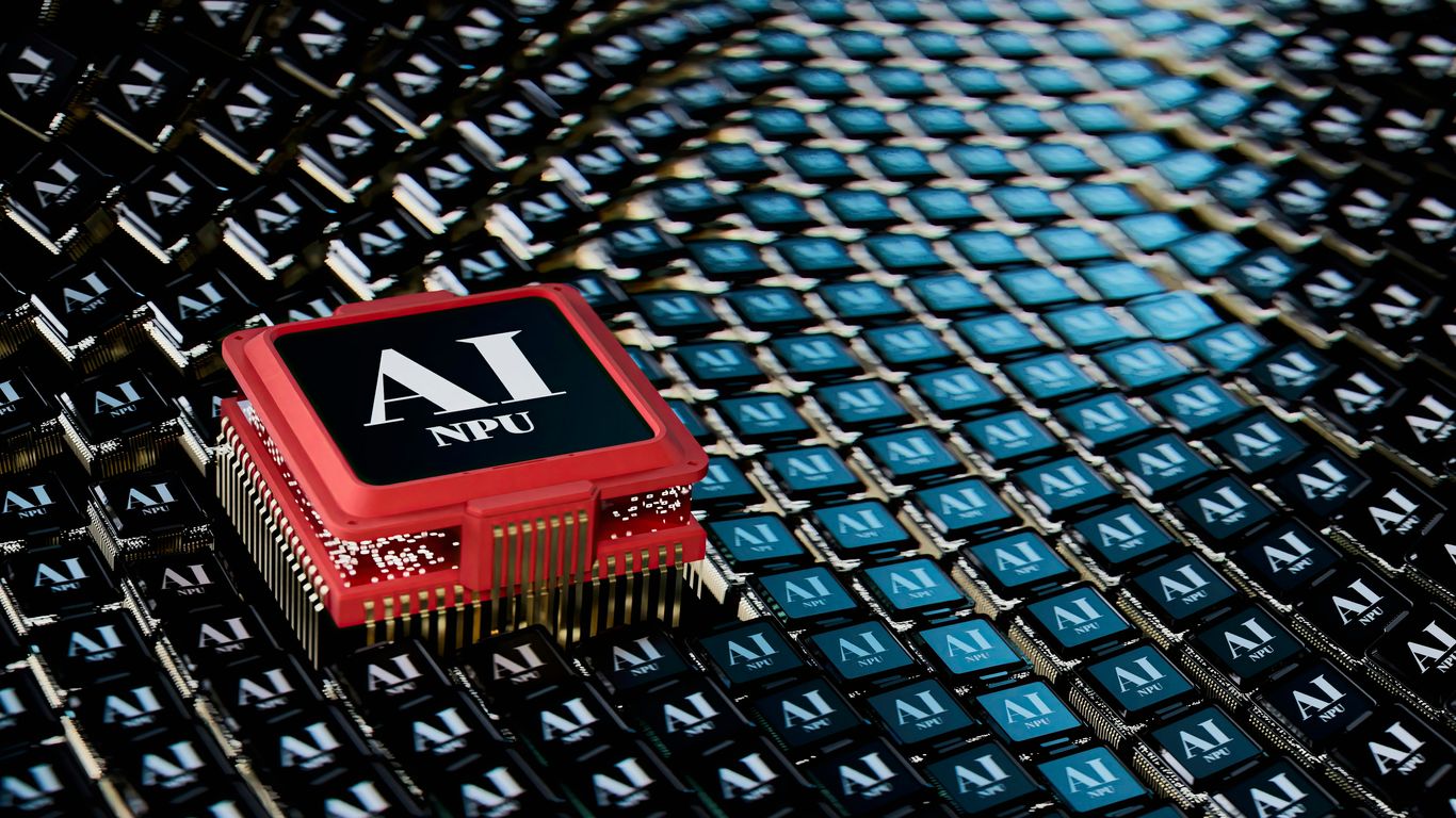 A micro processor sitting on top of a table