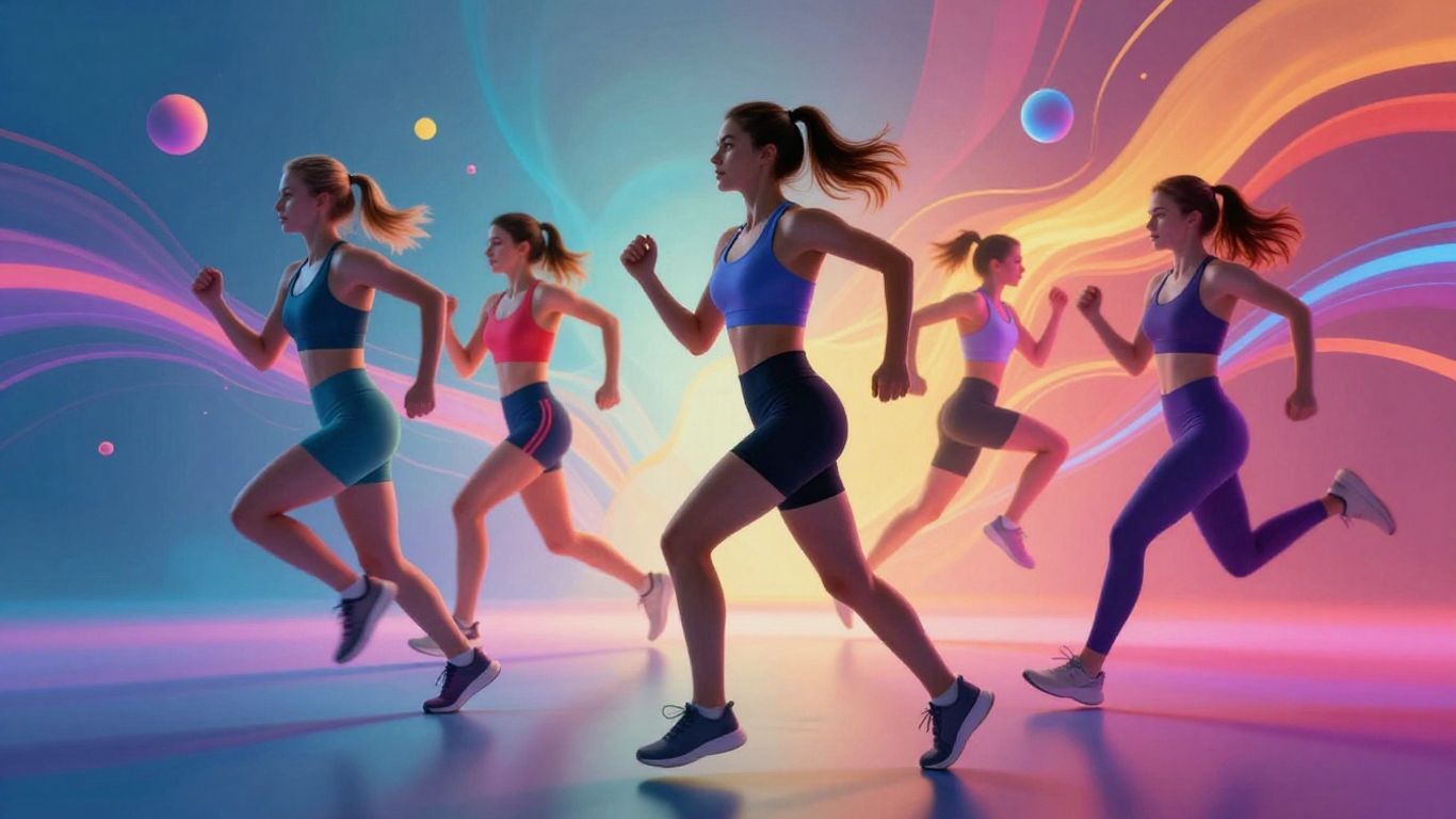 AI workout music video visualizer