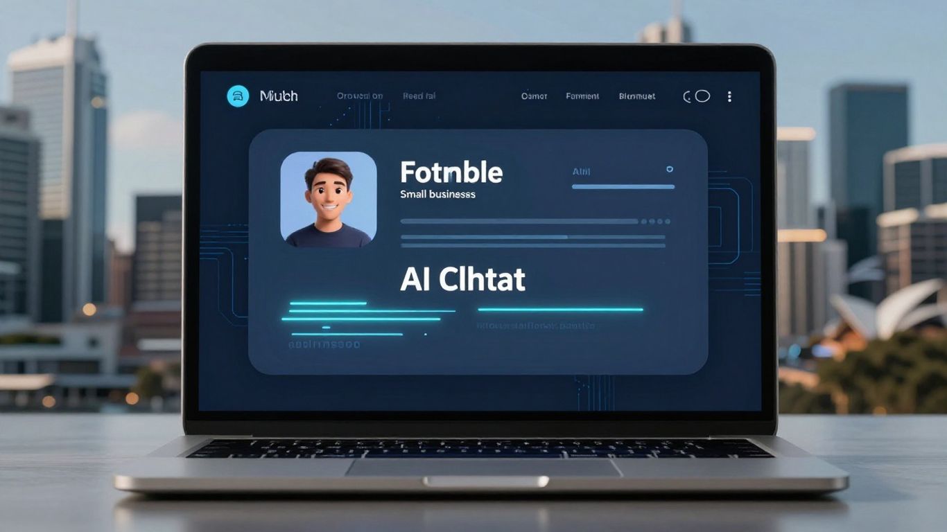 AI chatbot on a laptop screen