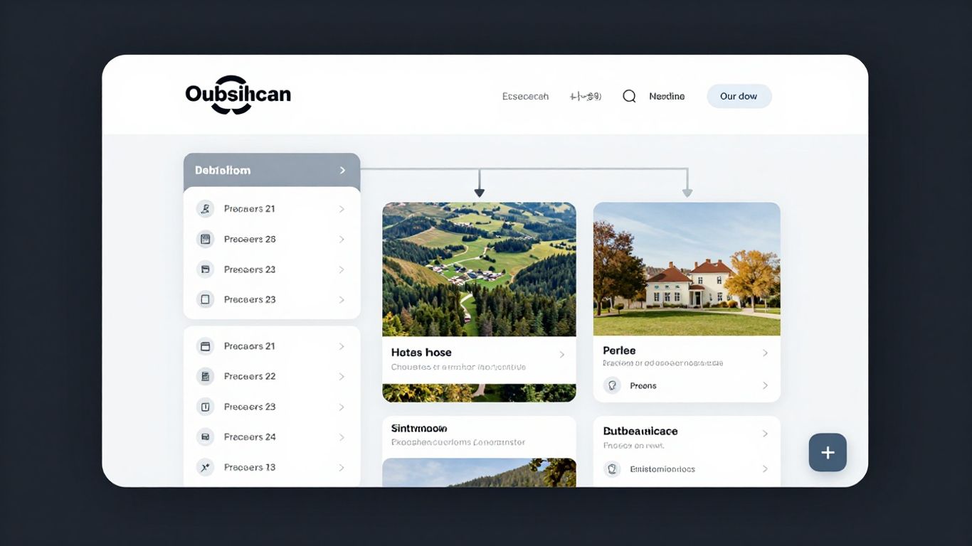 Structure de navigation d'un site web clair et organisé