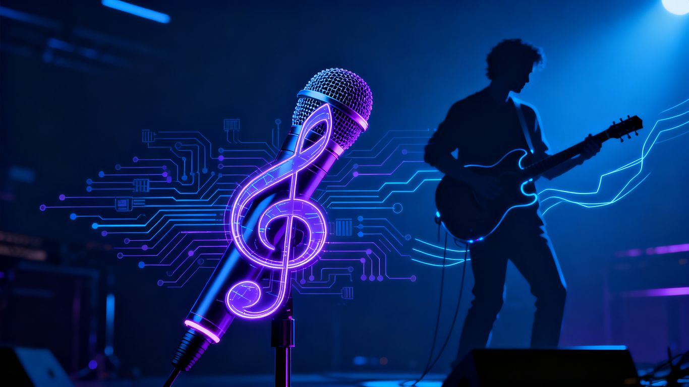 Musicians union and AI music licensing concept.