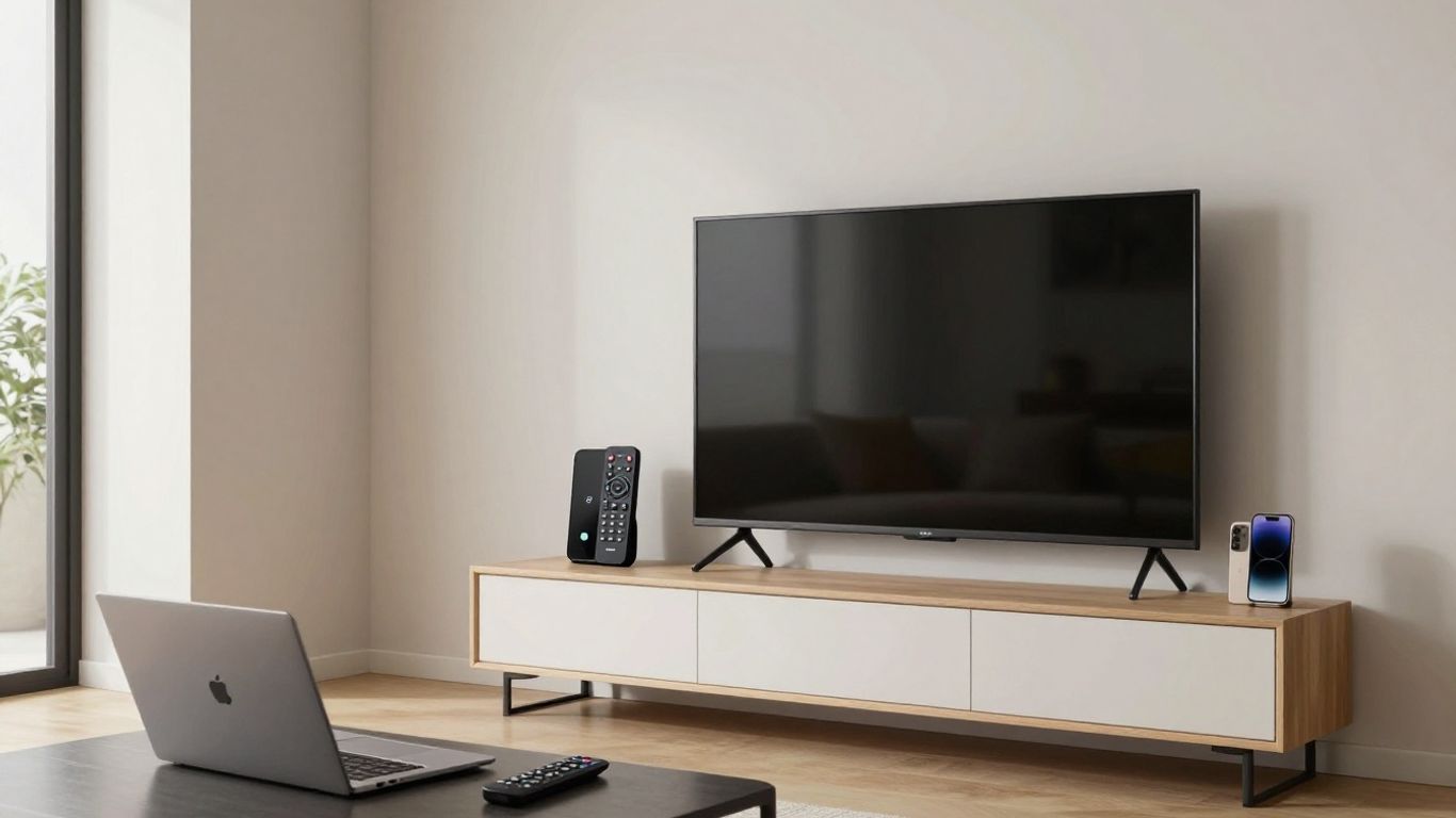 Home entertainment setup with an uncertain streaming source