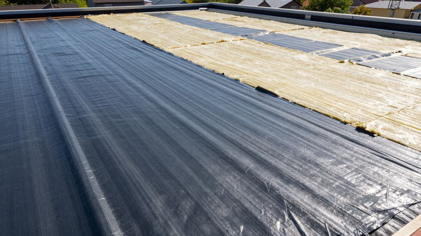 Isolation et étanchéité d'un toit plat