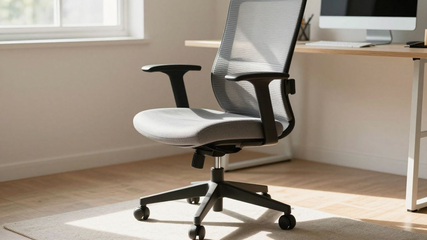 Ergonomic office chair for remote work.