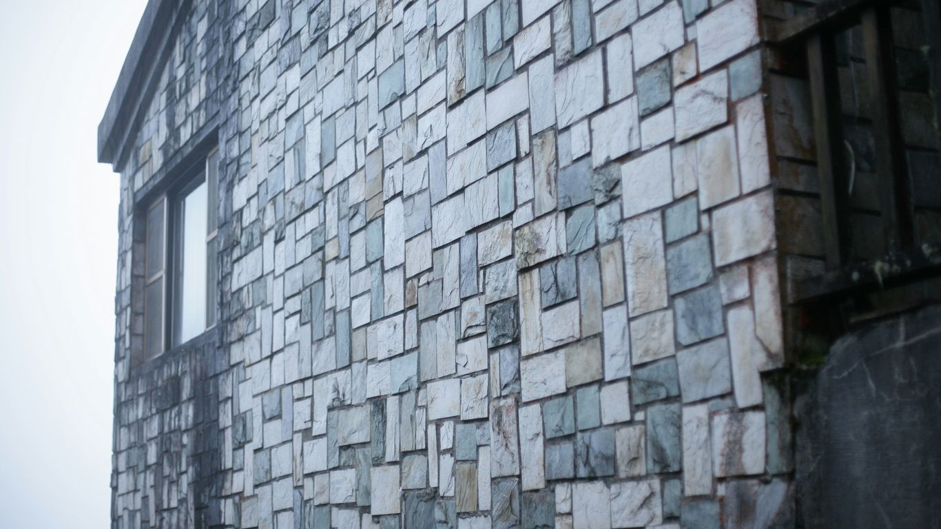Natural stone block prepared for bathtub fabrication