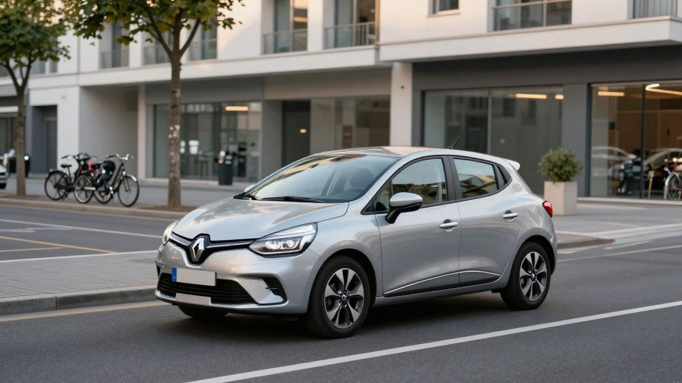 Renault Clio vor urbaner Schweizer Kulisse