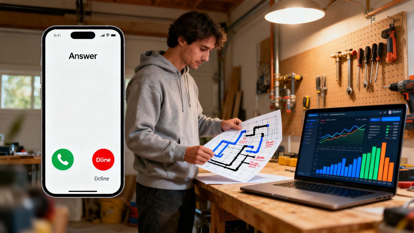 Tracking plumbing calls across different digital channels