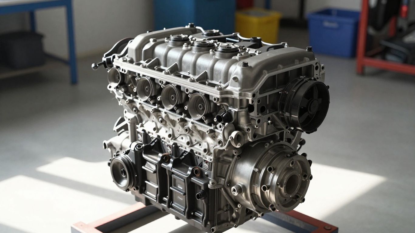 Used Skoda engine ready for pickup or delivery.