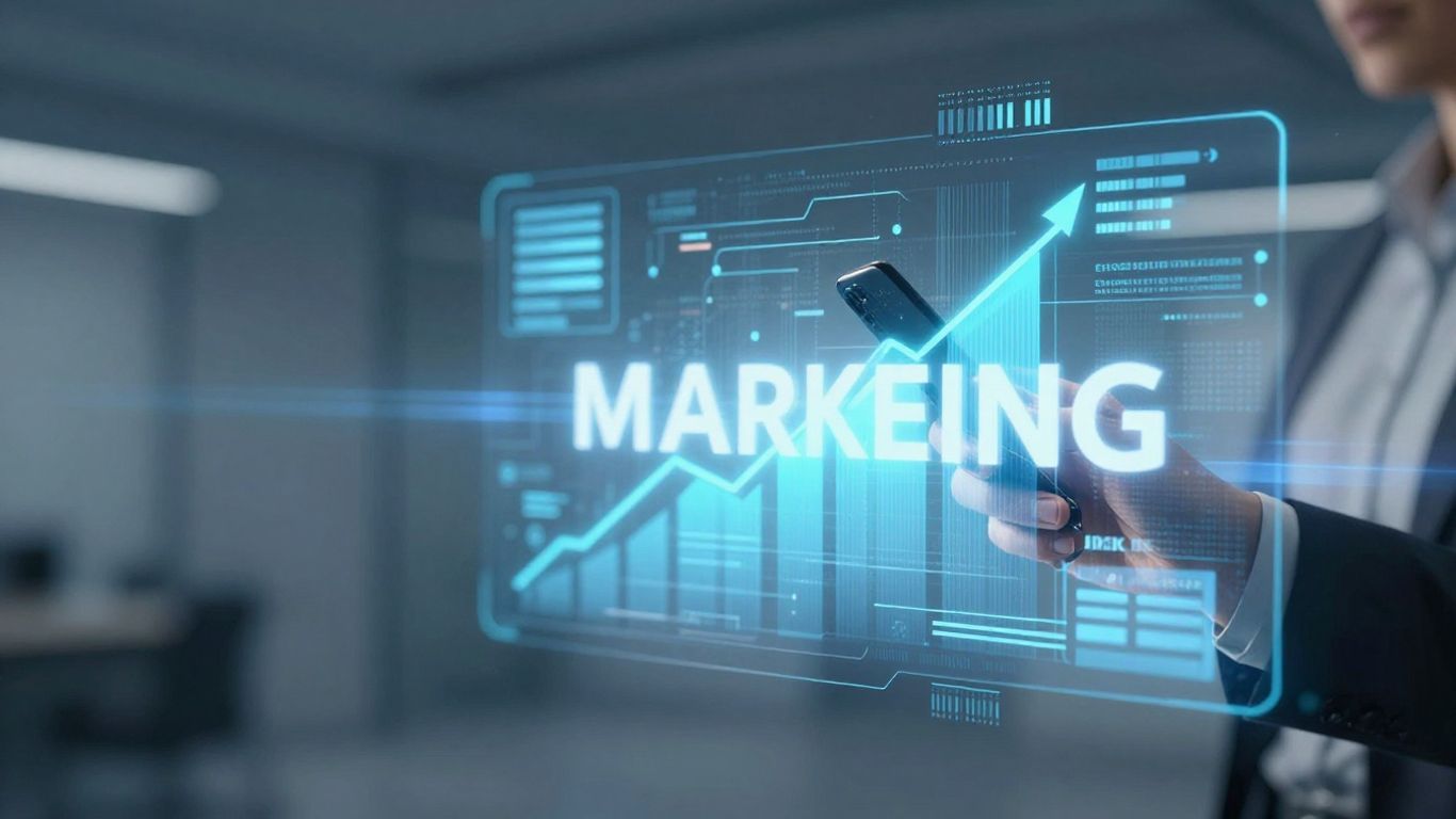 Marketing system success and peak performance graphic.