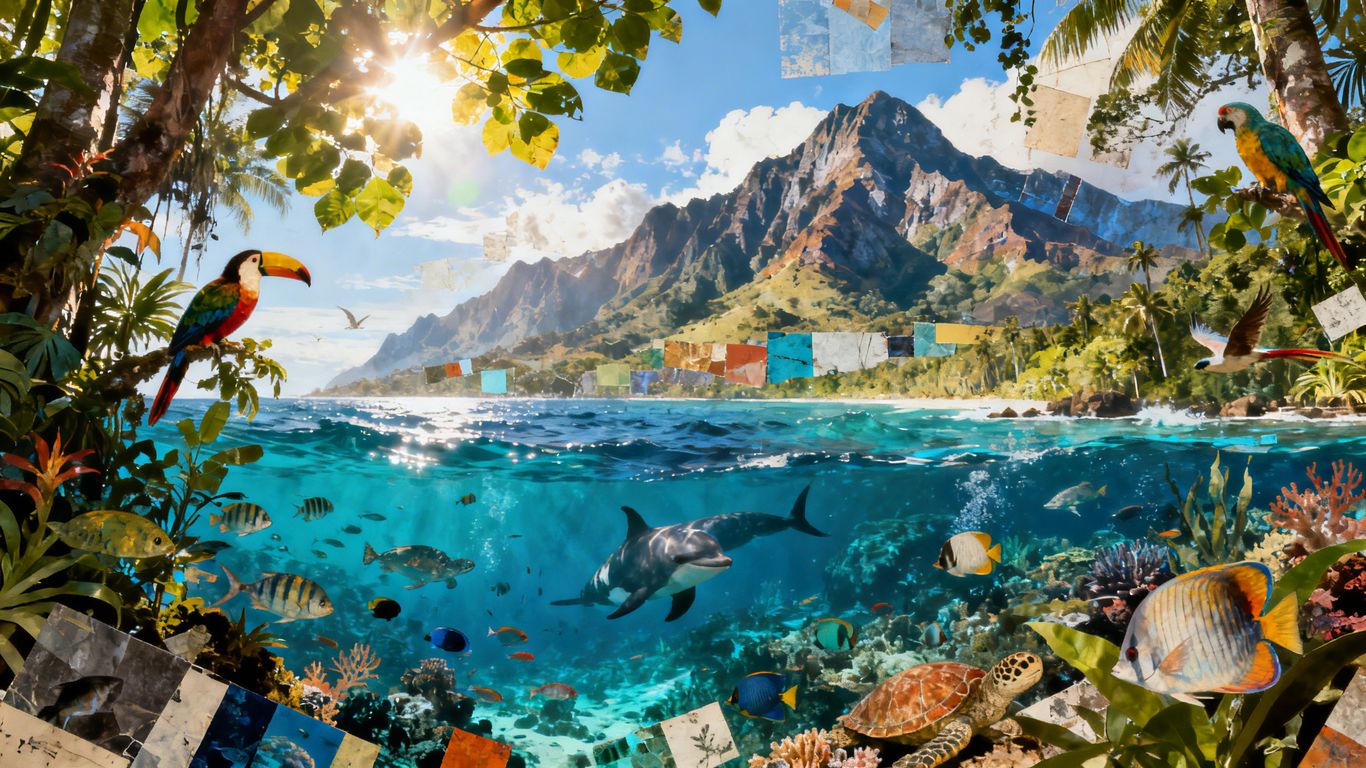 Diverse nature scenes celebrating Earth Day on Disney+