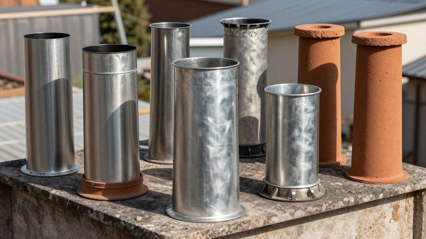 Matériaux et hauteurs de tubage de cheminée