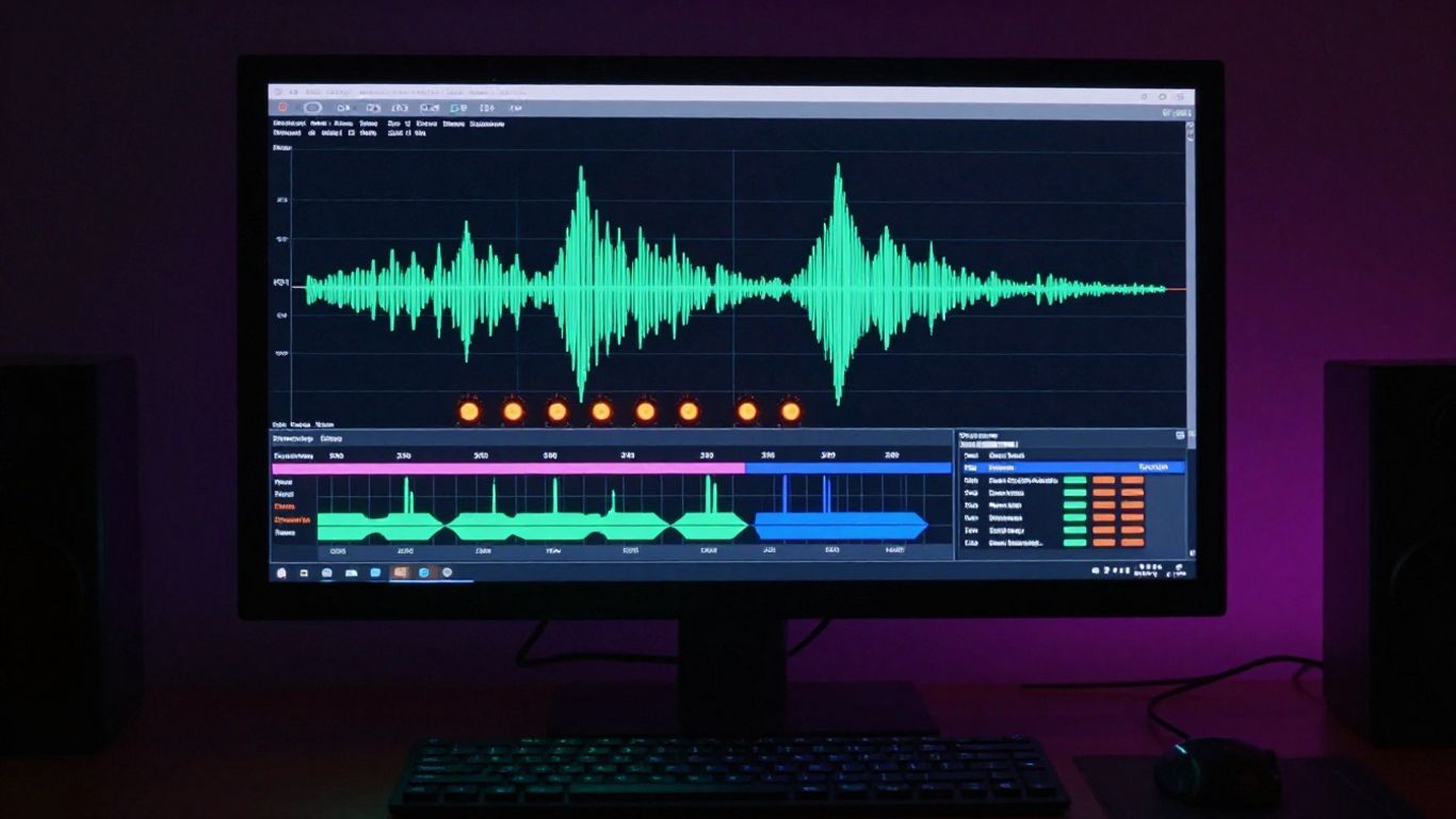 AI music generation workspace