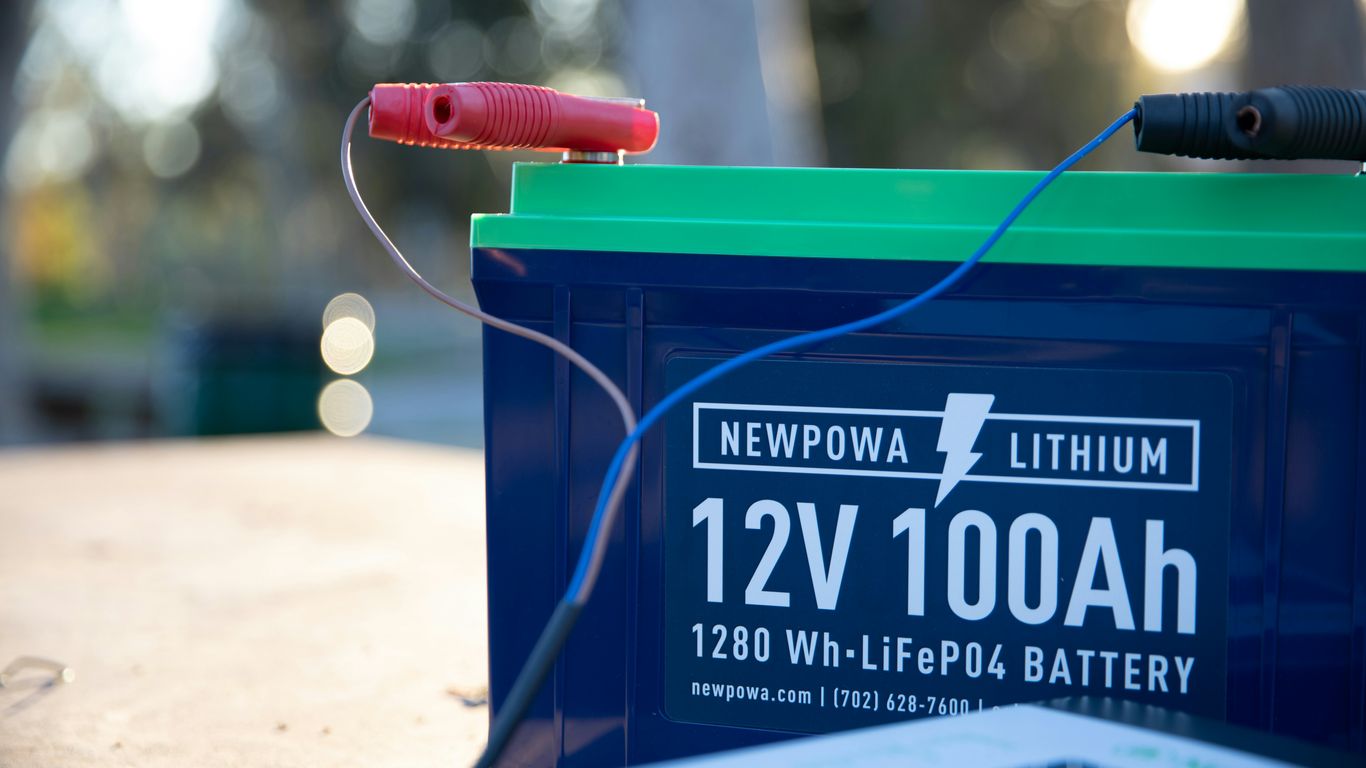 a close up of a battery on a table