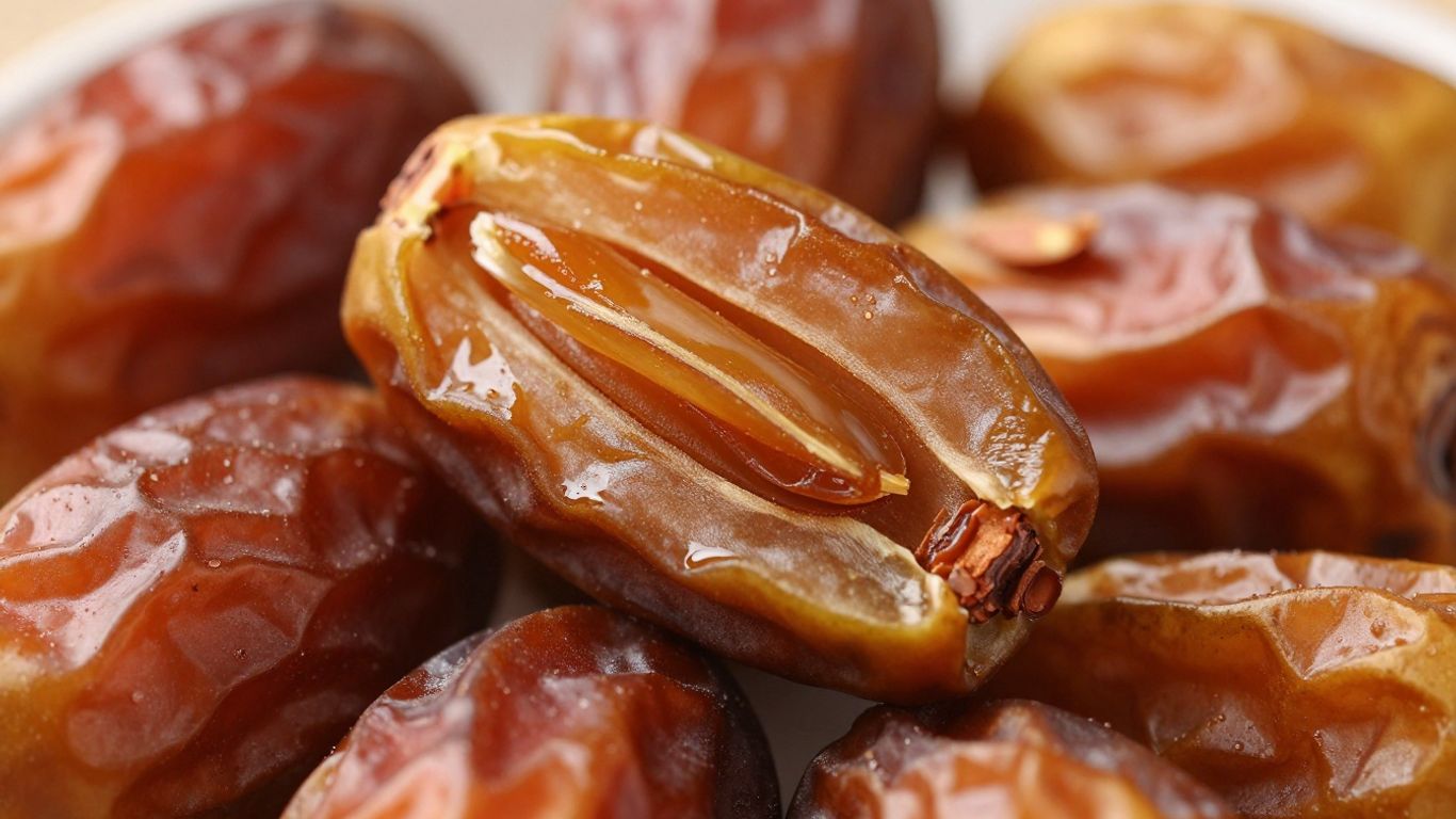 Medjool dates, a natural pre-run energy snack.