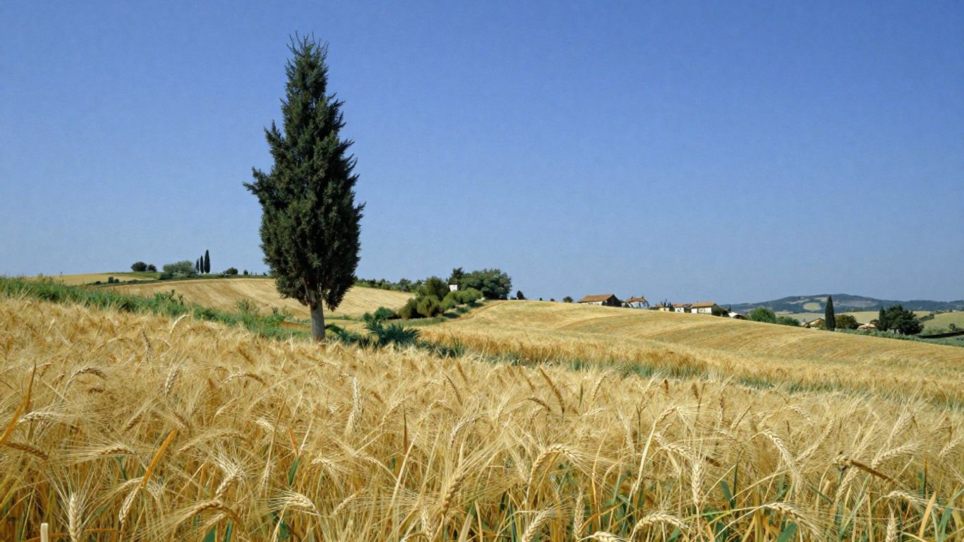 Wheat field and cypress tree, Van Gogh's final landscapes.