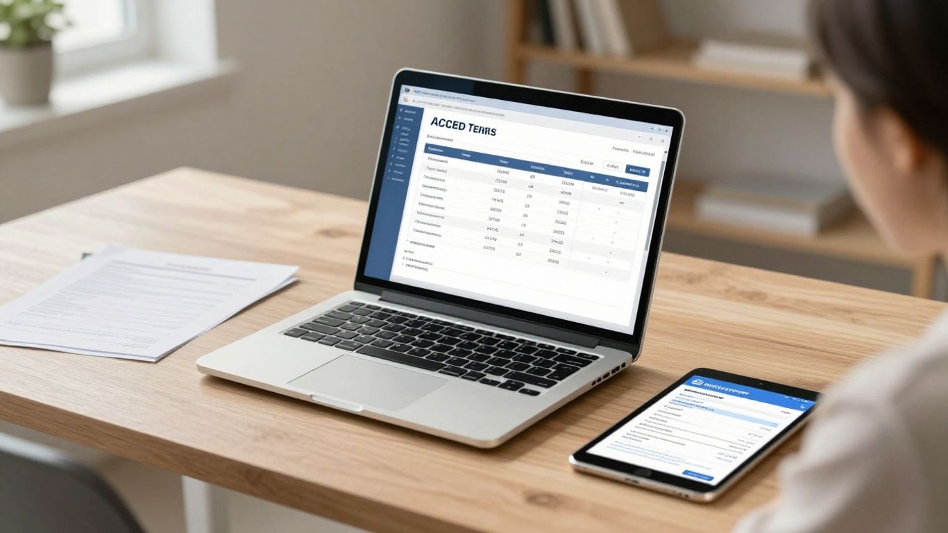 Freelancer's digital workspace with contracts and invoices.