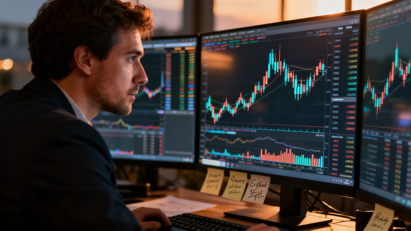 Forex charts with multiple timeframes and marked levels