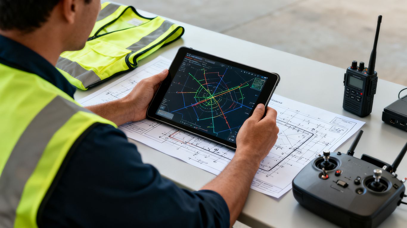 Pilot reviewing airspace authorization requirements