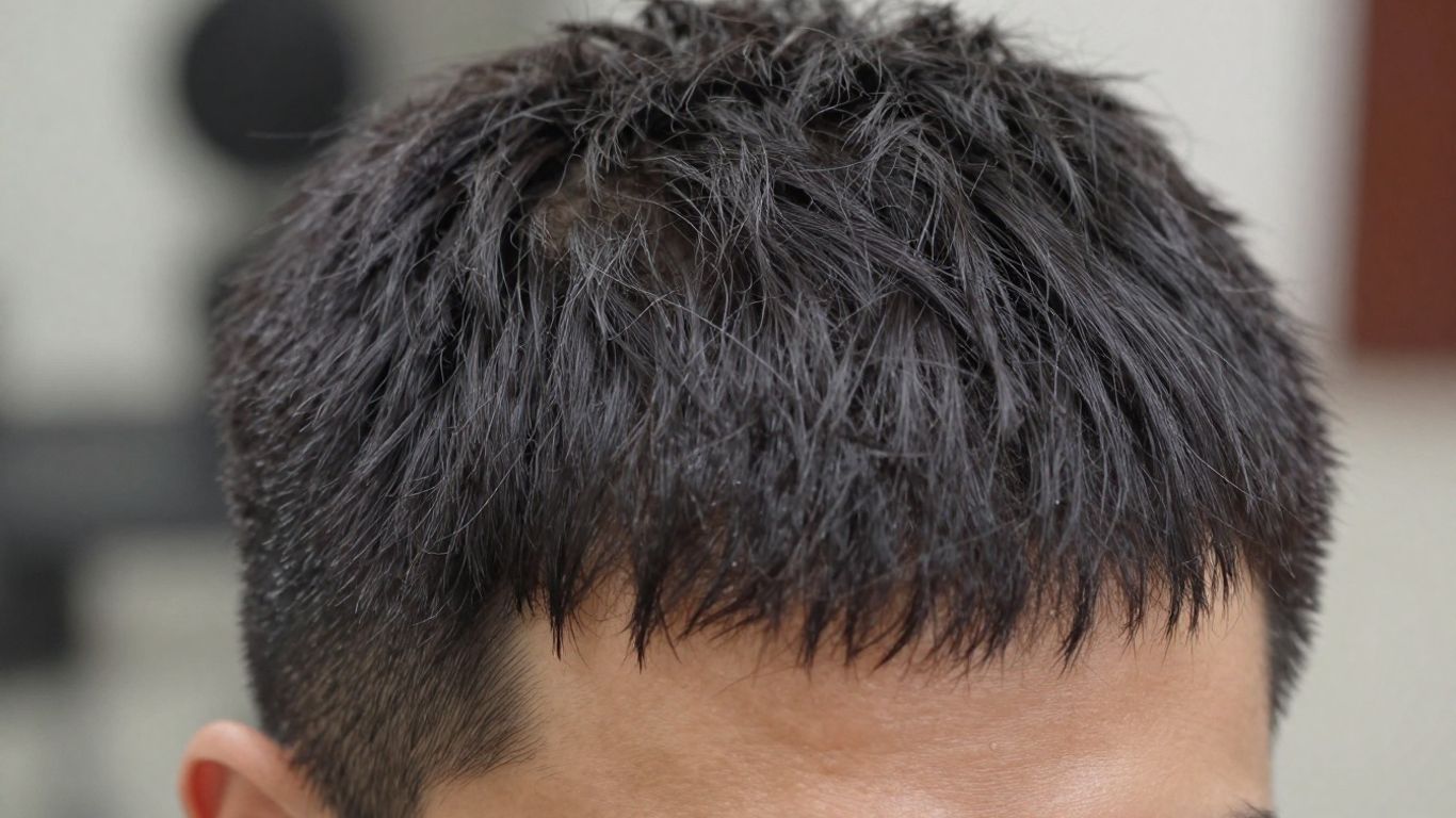 Man with healthy, full hair after treatment.
