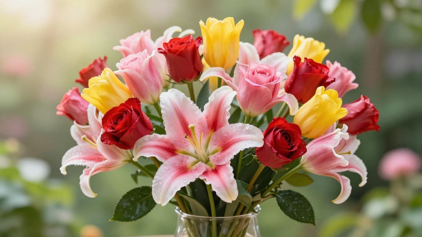 Fresh flower bouquet for Spotswood delivery.