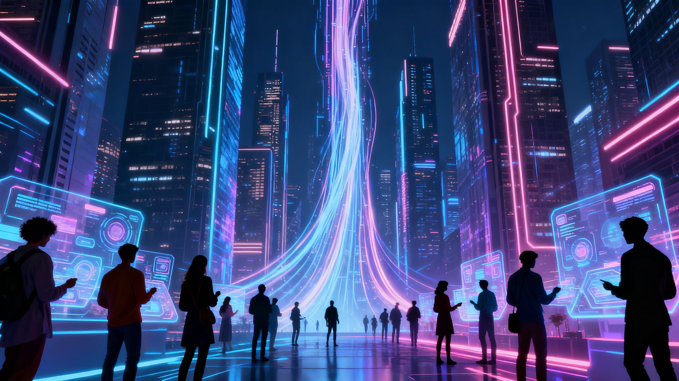 AI transforming the modern workplace and economy.