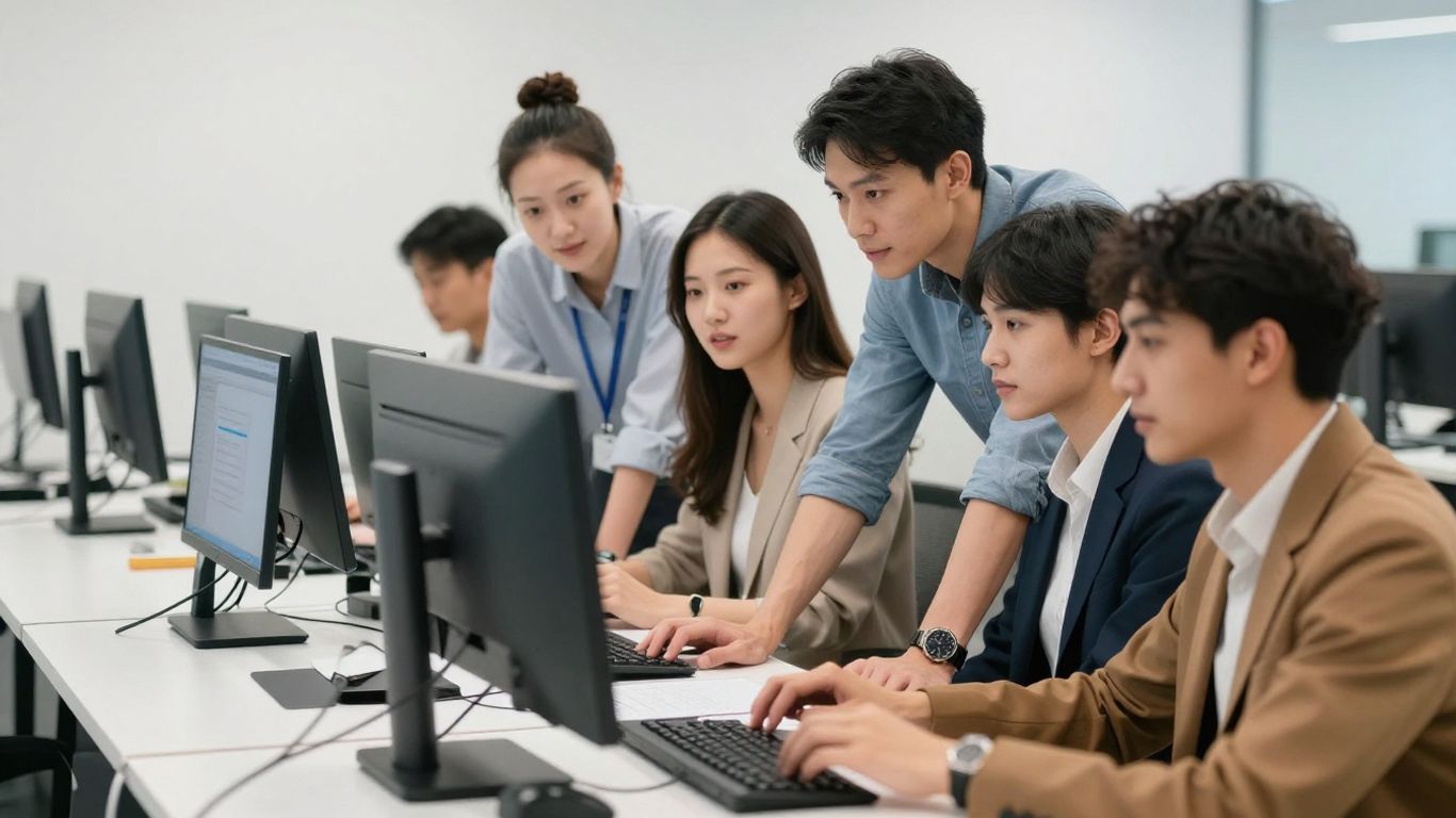 Team working with advanced trade force tools.