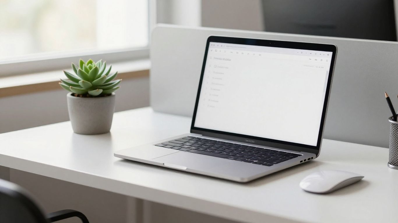 Ambiente de trabalho organizado e sereno