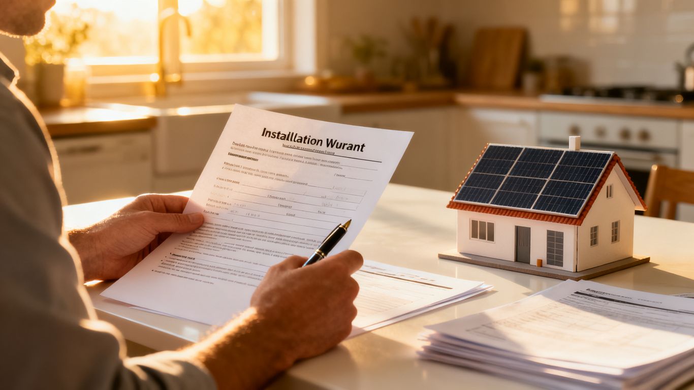 Lecture des conditions d’une garantie solaire