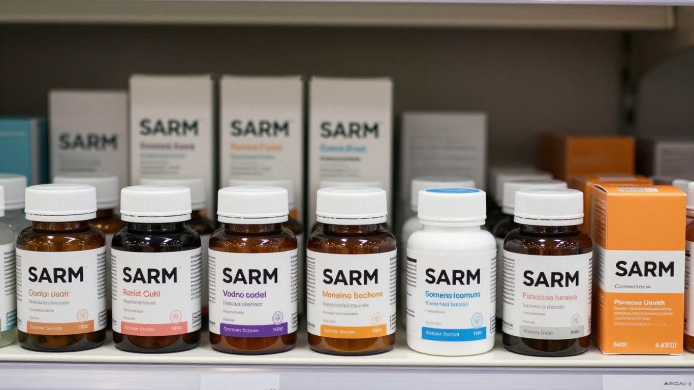 SARM products for sale display