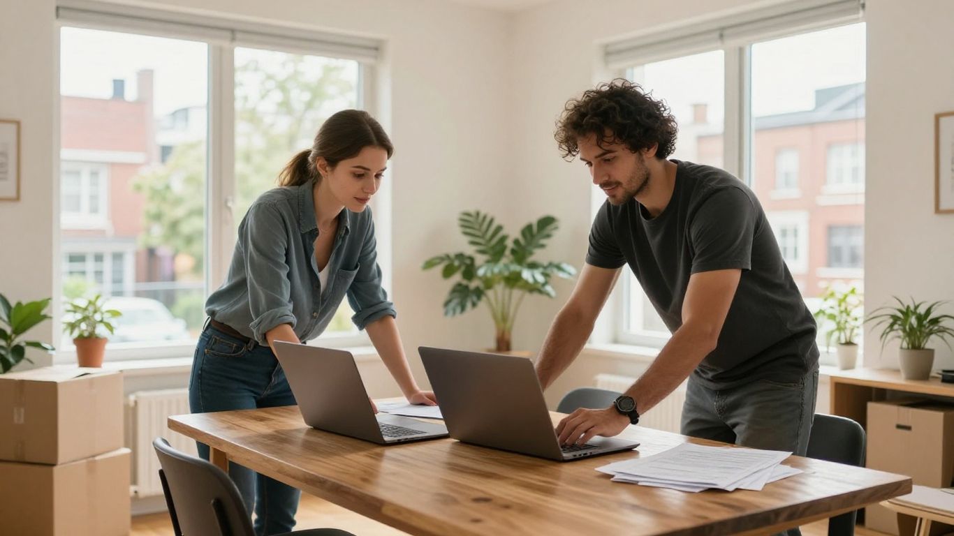 Assignee and family settling into a new city