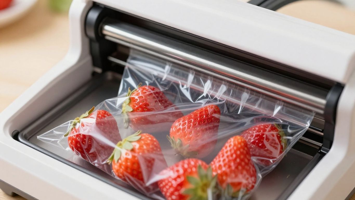 เครื่องซีลสูญญากาศซีลผลไม้สด