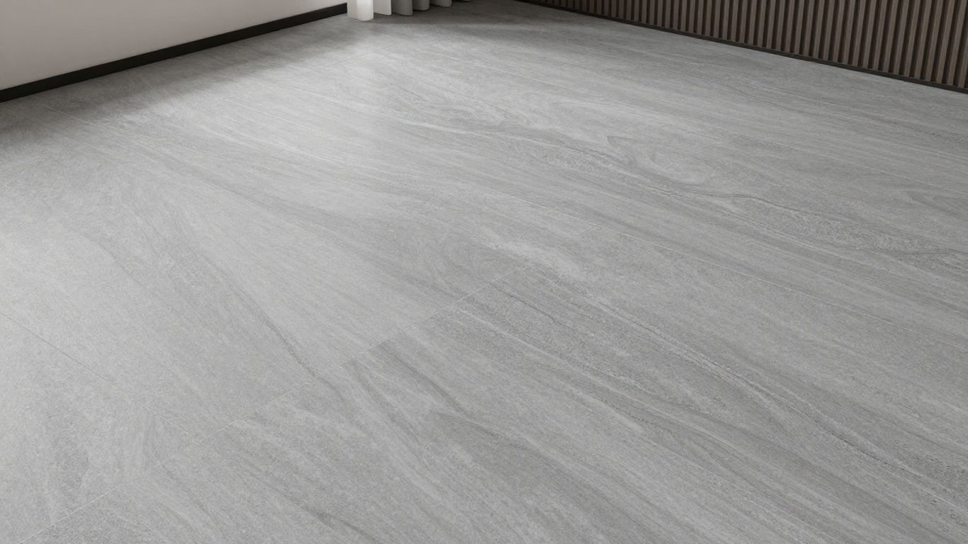 Grey quartzite tiles in a luxurious interior sketch.