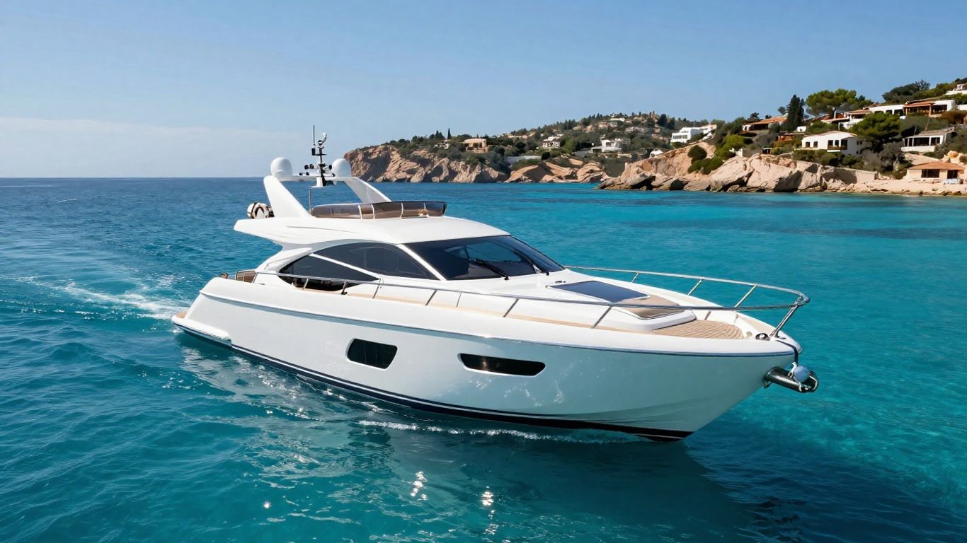 Mangusta 108 yacht sailing in Ibiza waters