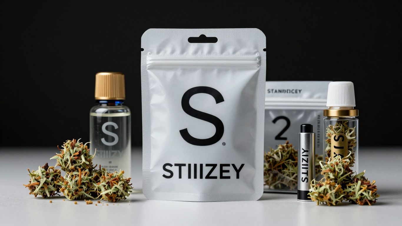 STIIIZY cannabis product packaging with distinctive logo.