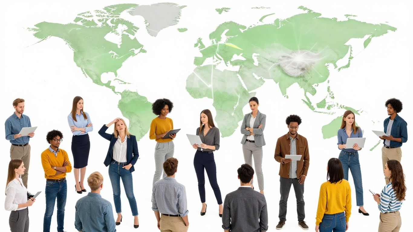 Personas de todo el mundo conectadas por bHIP.