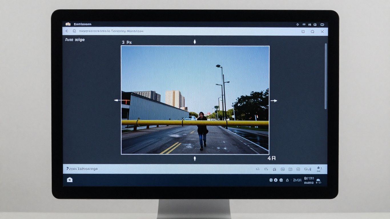 Interface de redimensionamento de fotos online