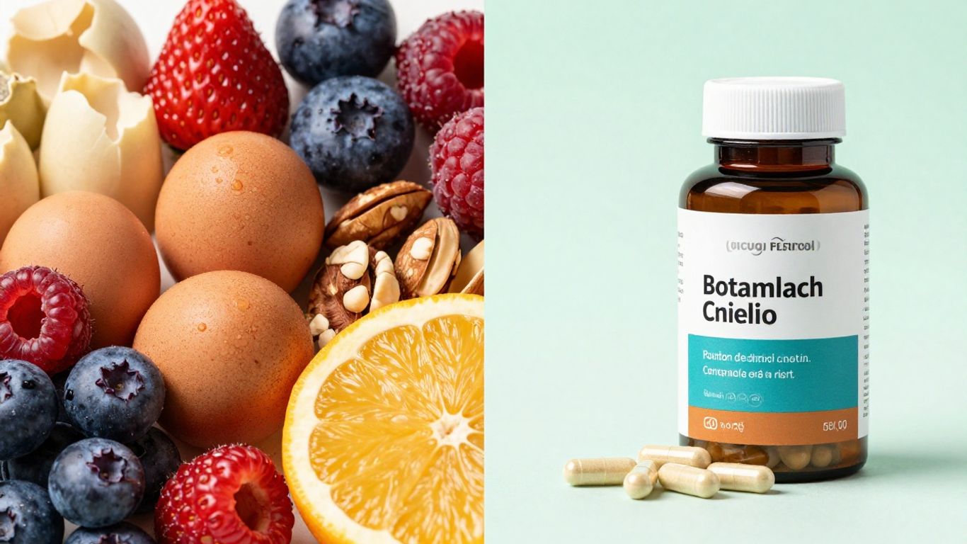 Biotin foods and supplements comparison