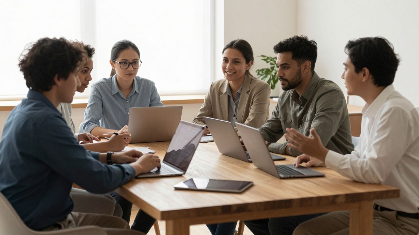 Escenario de trabajo colaborativo profesional