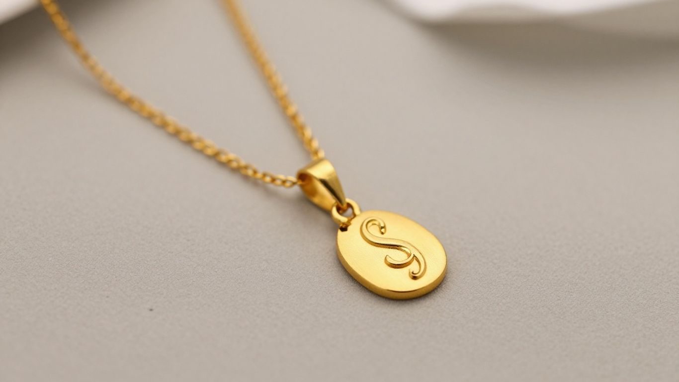 Elegant gold necklace for women