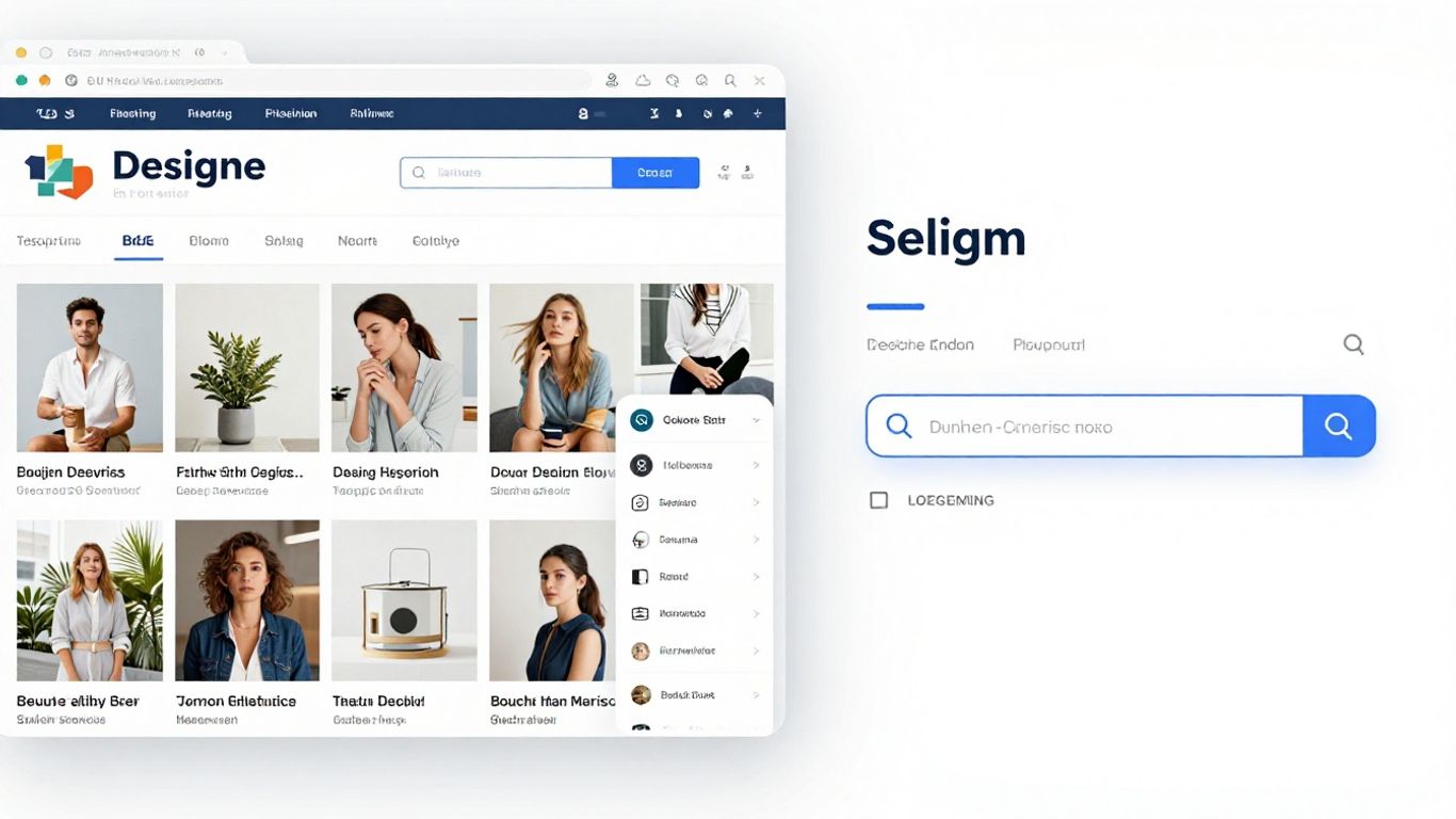 Website design contrast: cluttered vs. clean.