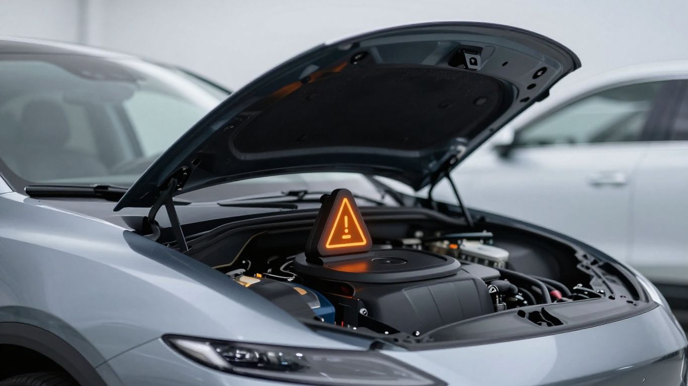 Warning signs on engine