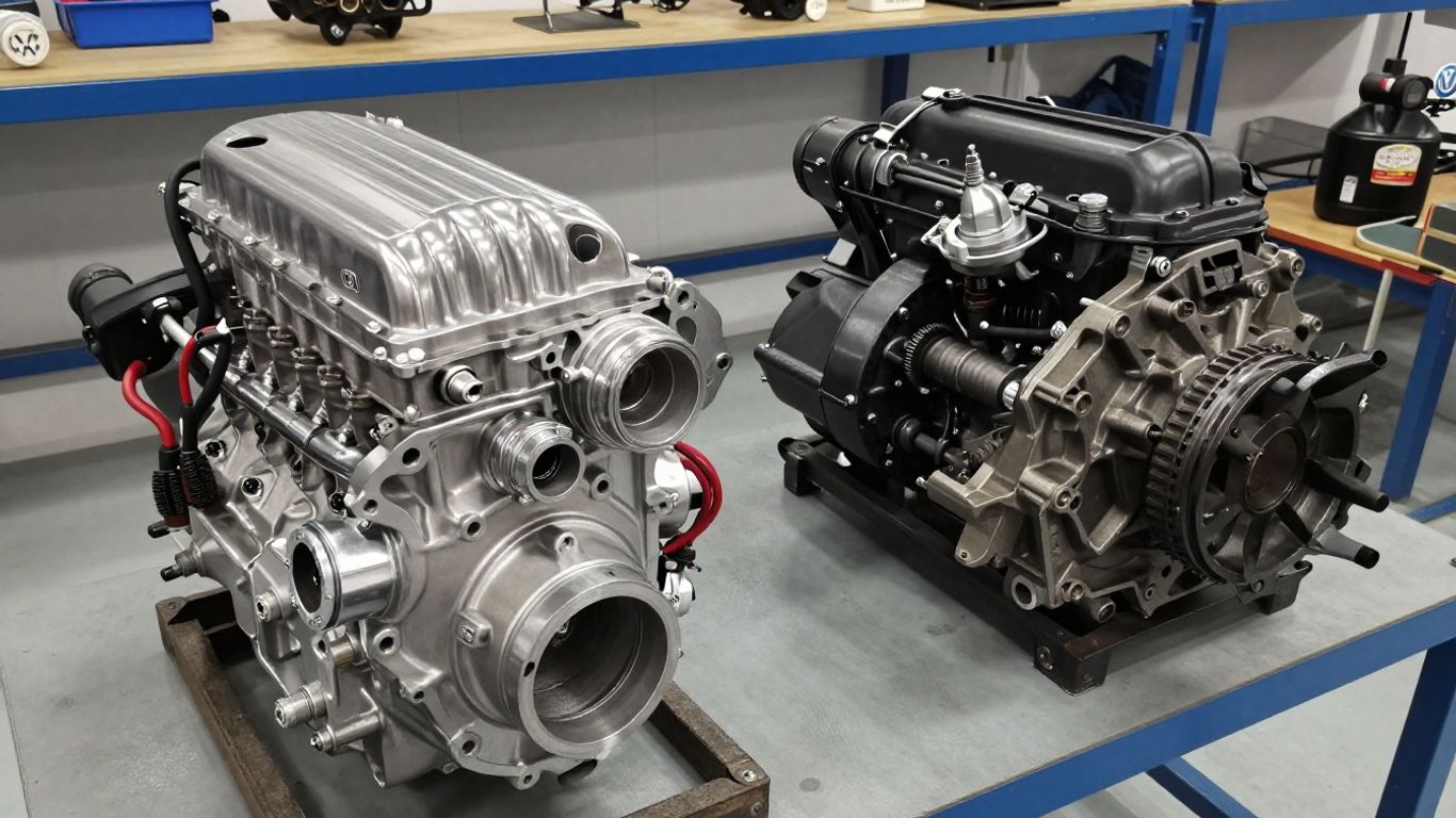 Low kilometer VW engine and gearbox