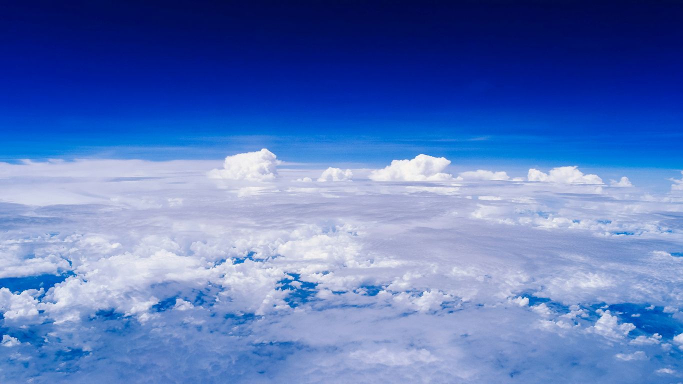 a view of the clouds from an airplane