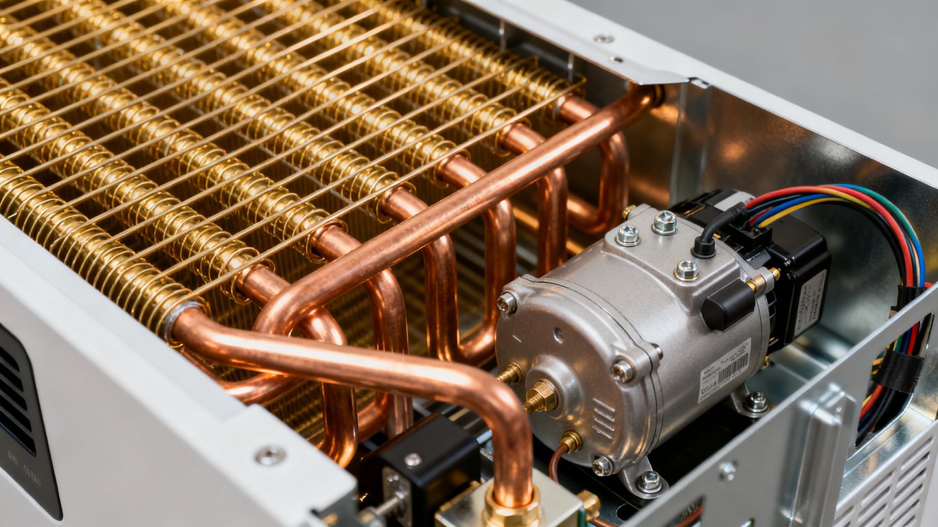 Interior dehumidifier components
