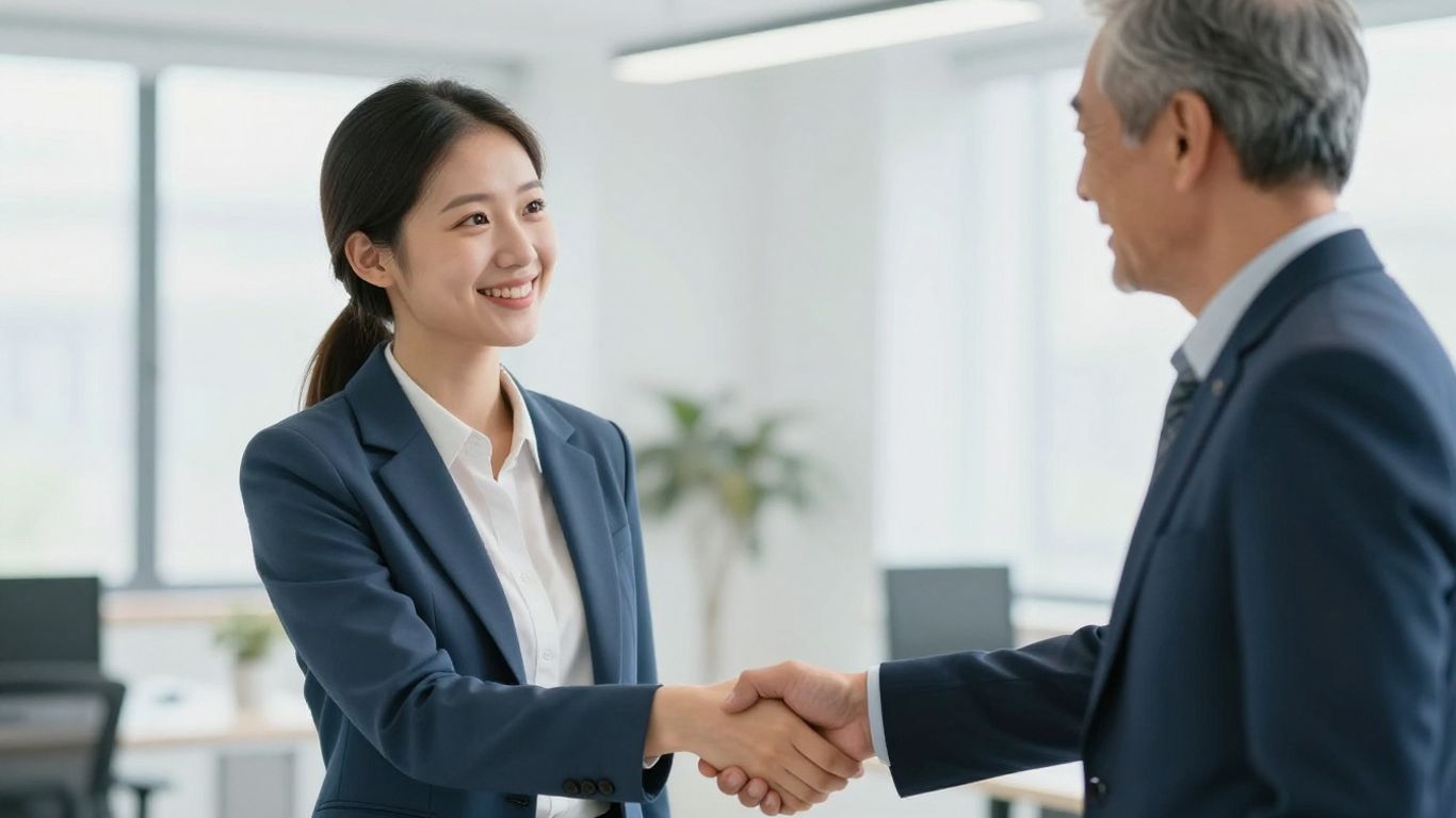 Auszubildender und Kollege im Büro
