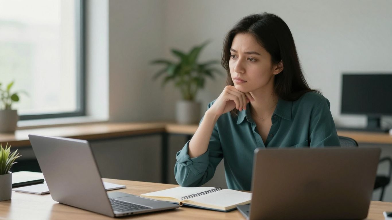 Employee preparing for a difficult workplace conversation